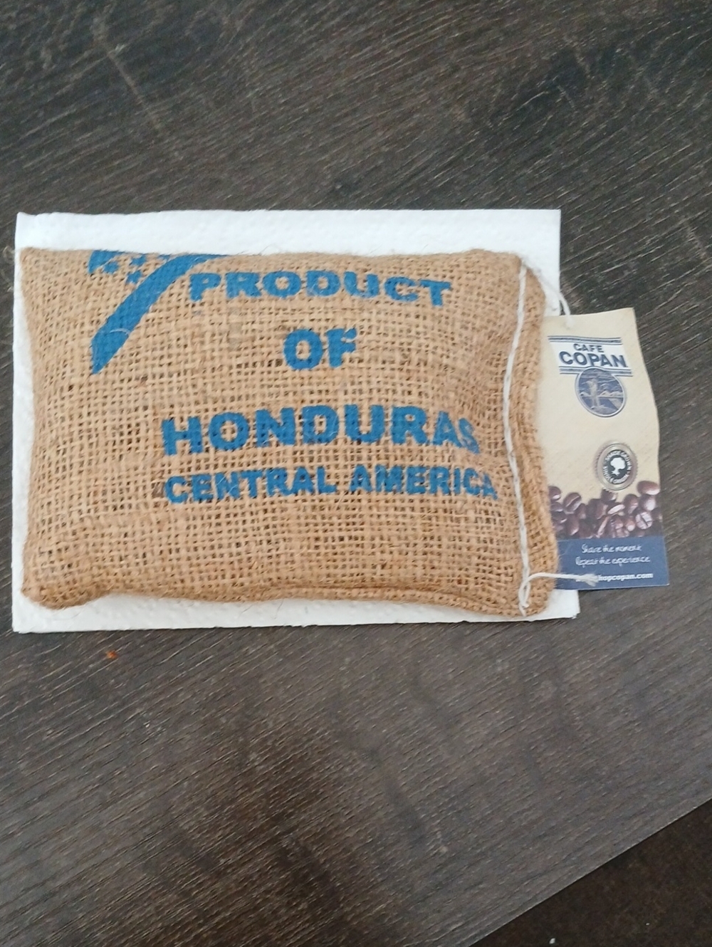 Burlap Decorative Pillow - Natural Brown